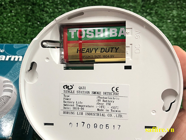 ĐẦU BÁO KHÓI DÙNG PIN